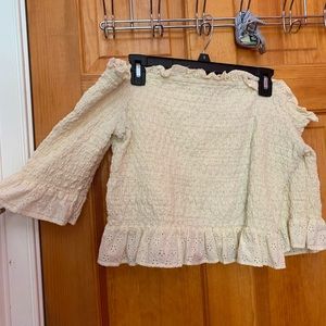 Yellow Off the Shoulder Top